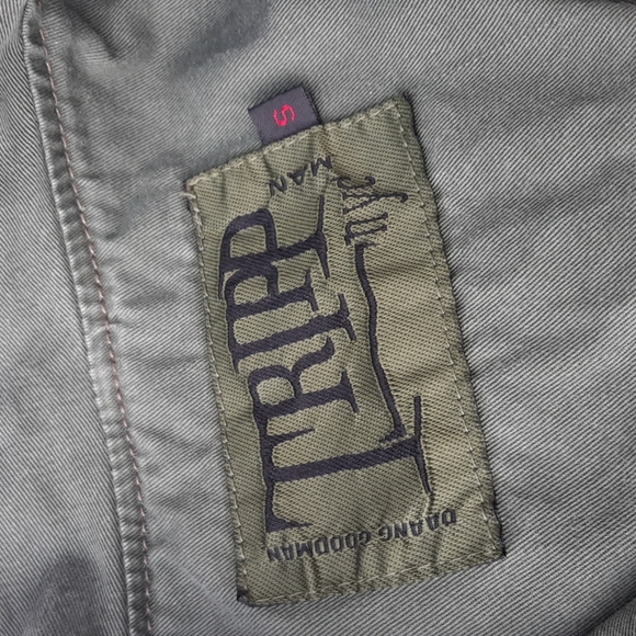 Tripp NYC Man Daang Goodman Sz S Green Military Utility Jacket - Picture 7 of 17